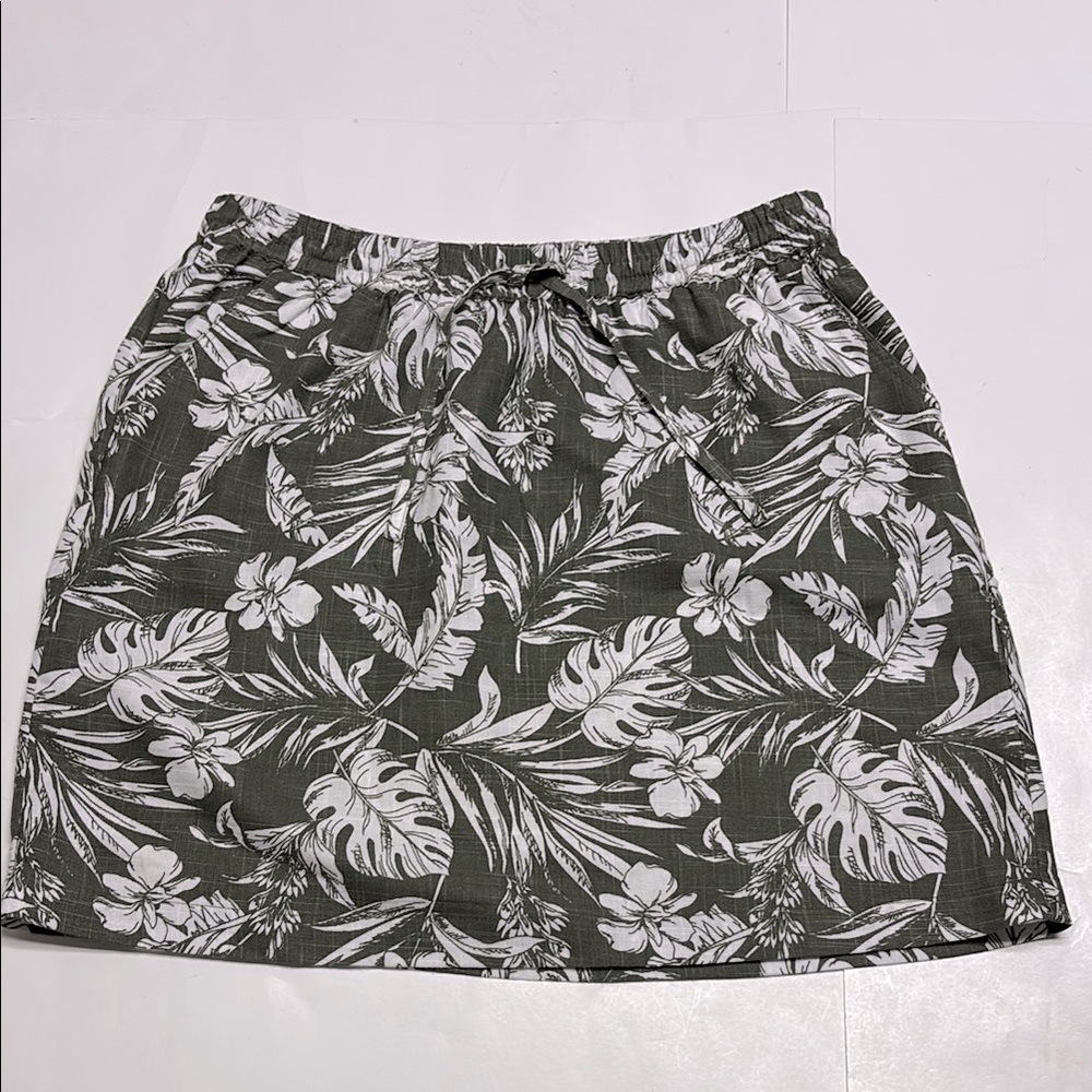 KUT From The Kloth women’s Tropical Floral Drawstring Skirt size Medium